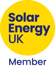 SOLAR ENERGY UK Member badge BLUE FONT