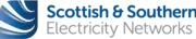 Logo of Scottish & Southern Electricity Networks featuring a stylized wave design and text in blue and dark colors.