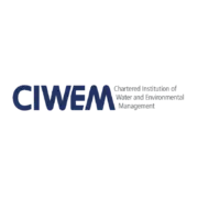 Logo of CIWEM (Chartered Institution of Water and Environmental Management) featuring the acronym 'CIWEM' in dark blue with the full name in smaller font below.