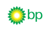 Logo of BP featuring a green and yellow sunburst design next to the letters 'bp' in green.