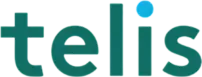 The logo of Telis, featuring the word 'telis' in lowercase letters with a blue dot above the 'i', set against a transparent background.
