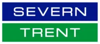 The logo of Severn Trent, featuring the words 'SEVERN' in white text on a blue background and 'TRENT' in white text on a green background, separated by a white border.
